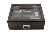 Humidor SET Ironwood glass na 75 cigár