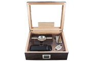 Humidor SET Ironwood glass na 75 cigár