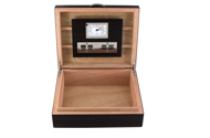 Humidor rounded ebony matte / 30 cig.