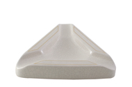 Popolník ceramic trialgle craquele