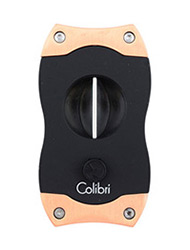 Gilotína na cigary Colibri V-Cut black+rose gold