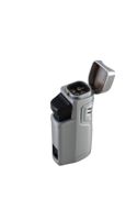 Zapaľovač 4-jet Torch Chrome w/punch & rest